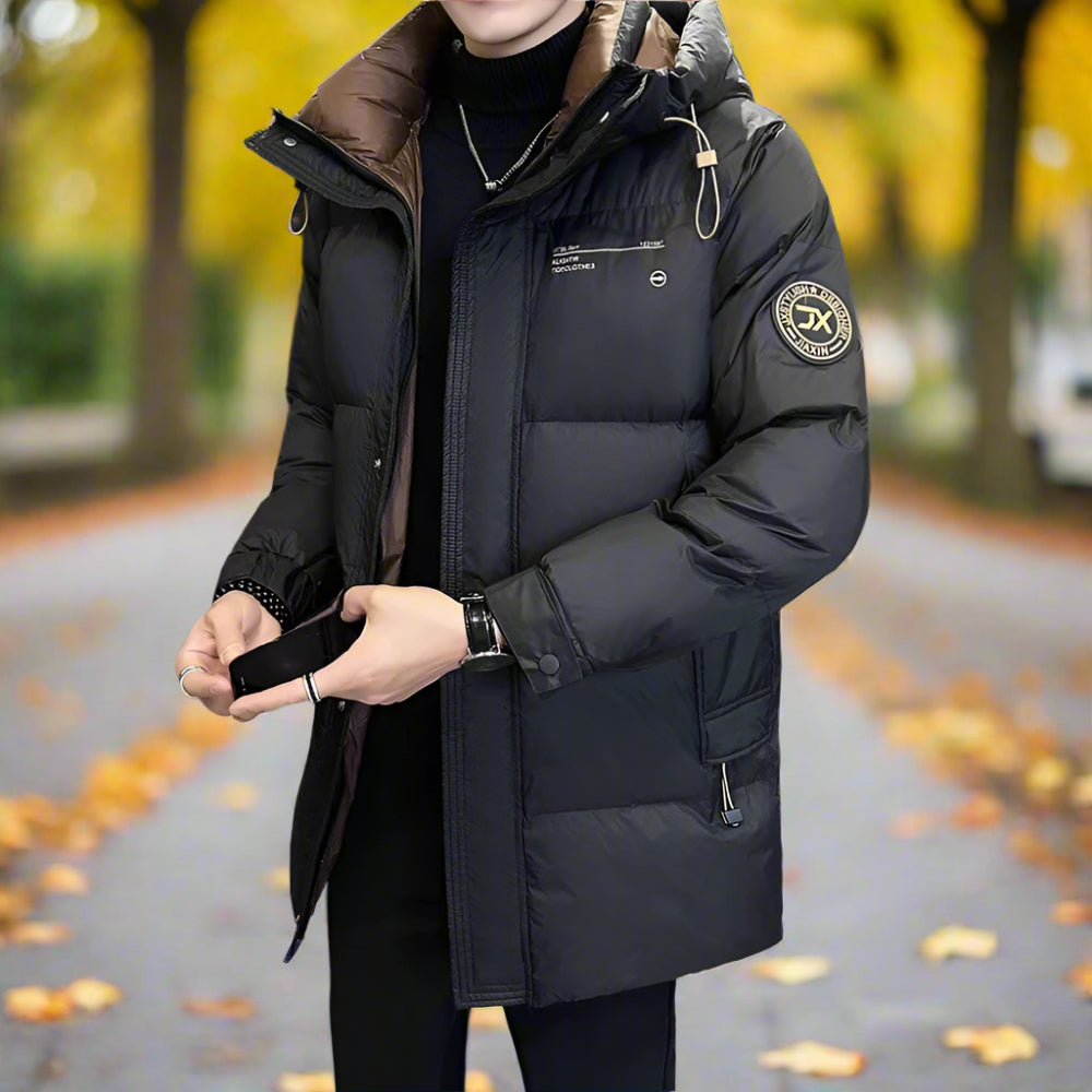 TEEK - Mens Hooded Zipper Puffy Pocketed Coat COAT TEEK 1TFY