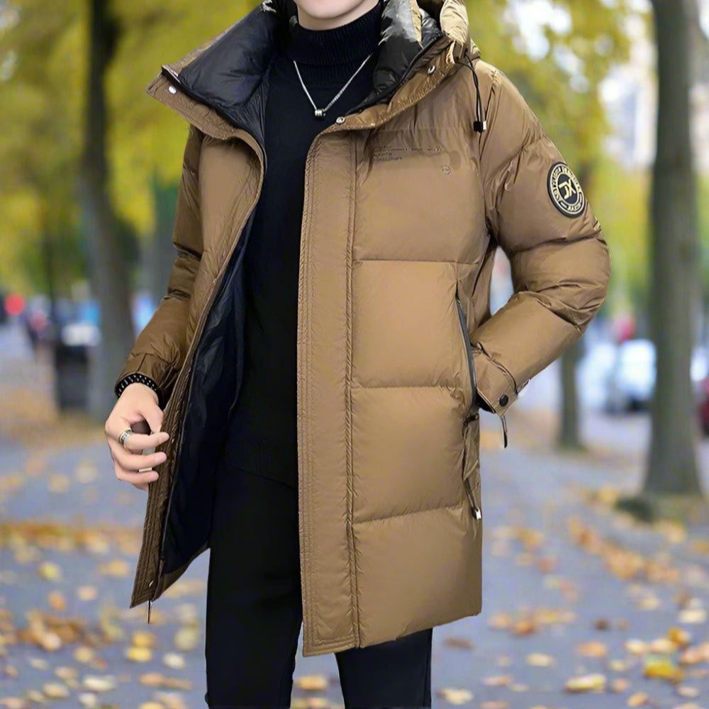 TEEK - Mens Hooded Zipper Puffy Pocketed Coat COAT TEEK 1TFY