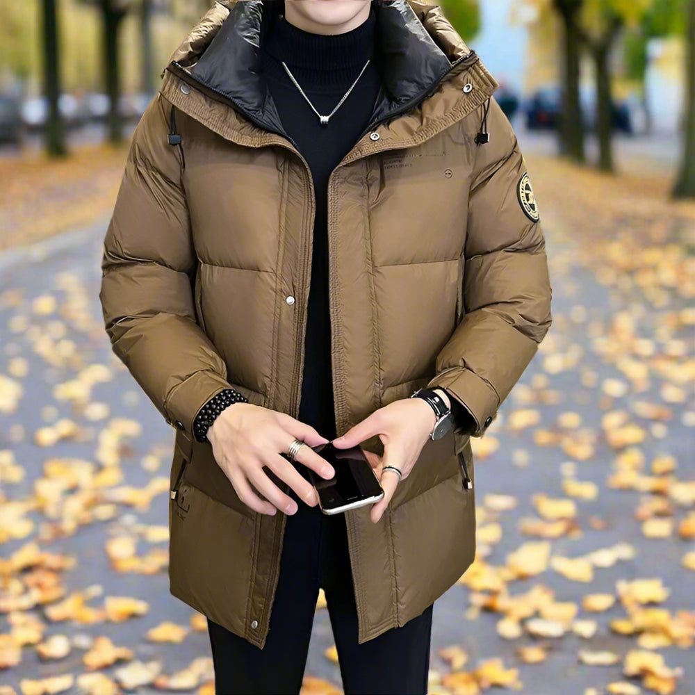 TEEK - Mens Hooded Zipper Puffy Pocketed Coat COAT TEEK 1TFY