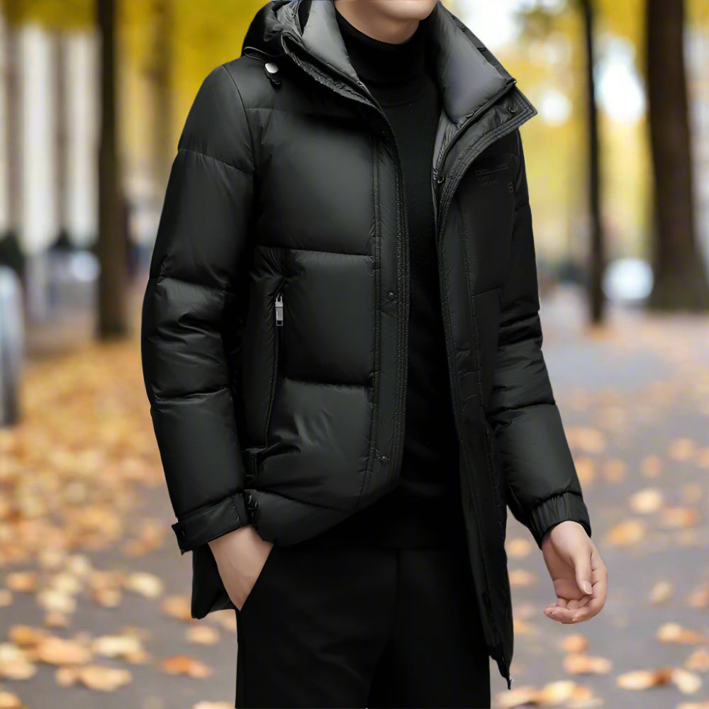 TEEK - Mens Hooded Zipper Puffy Pocketed Coat COAT TEEK 1TFY