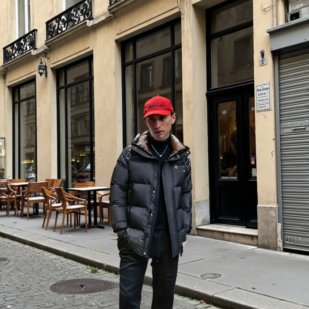 TEEK - Mens Hooded Zipper Puffy Pocketed Coat COAT TEEK 1TFY