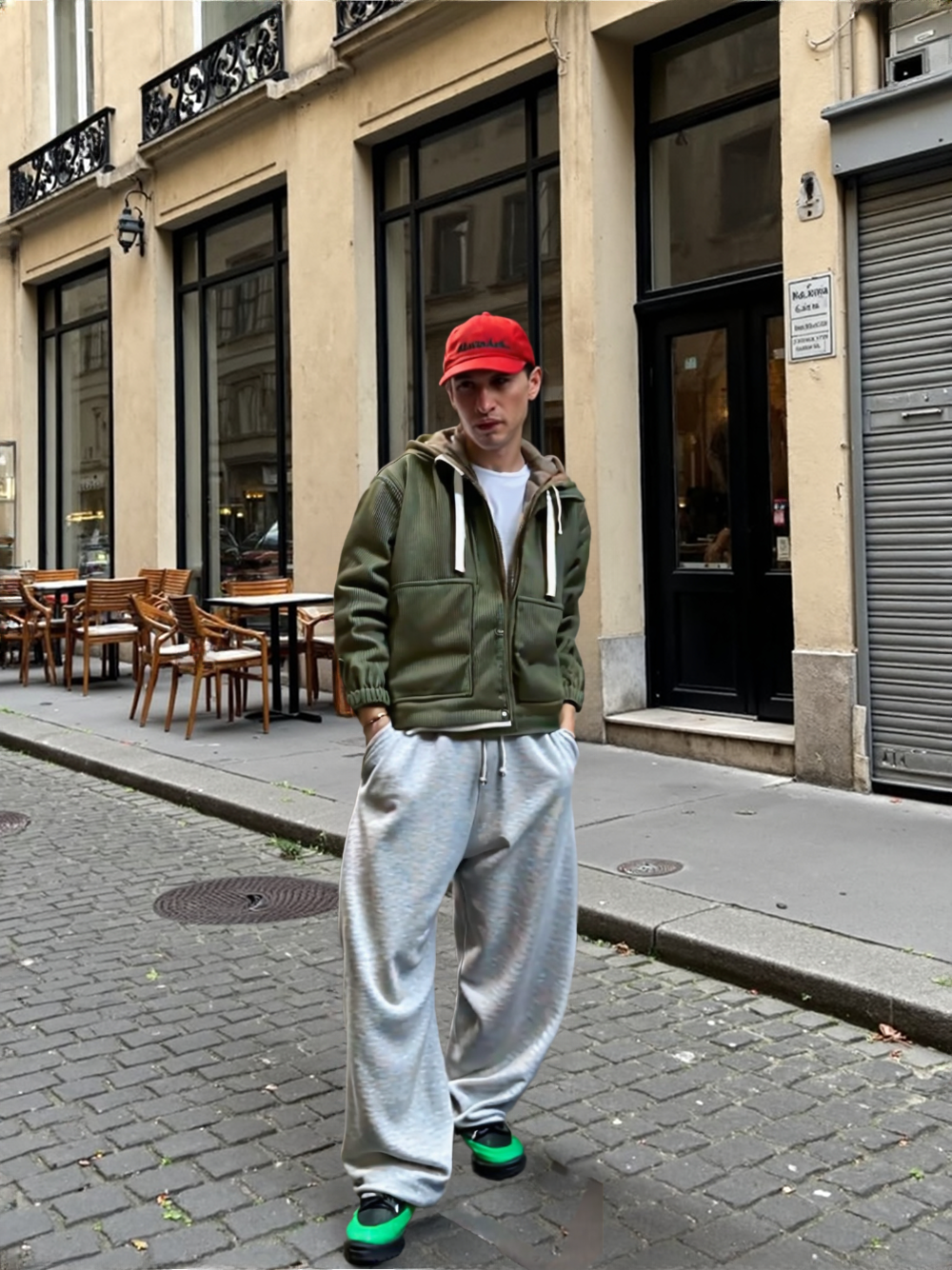 TEEK - Mens Layered Look Hooded Corduroy Fake Fur Lined Jacket JACKET TEEK 1TFY