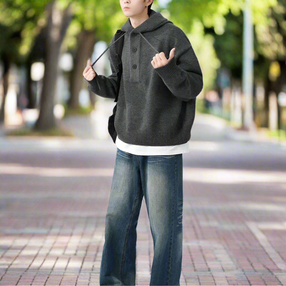 TEEK - Mens Pull Over Sweater Hoodie SWEATER TEEK 1TFY