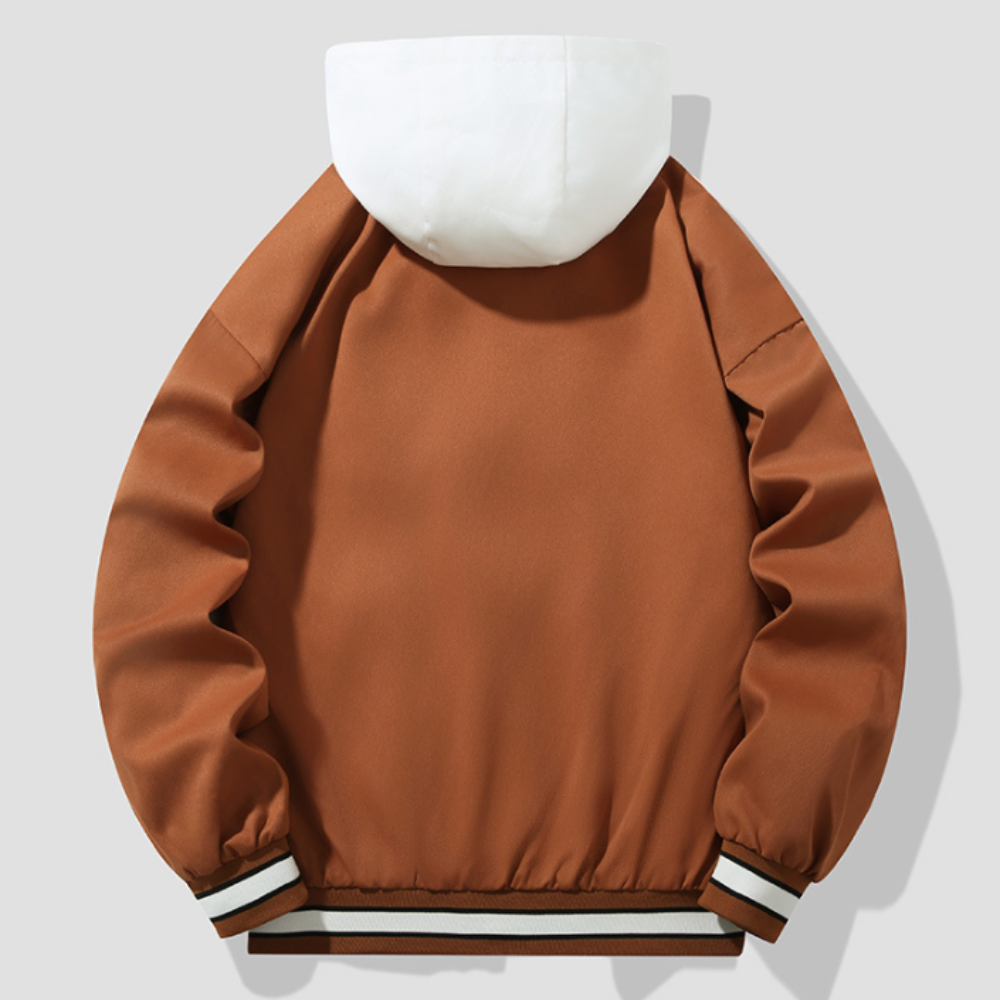 TEEK - Mens Layered Style Baseball Hooded Jacket JACKET TEEK 1TFY