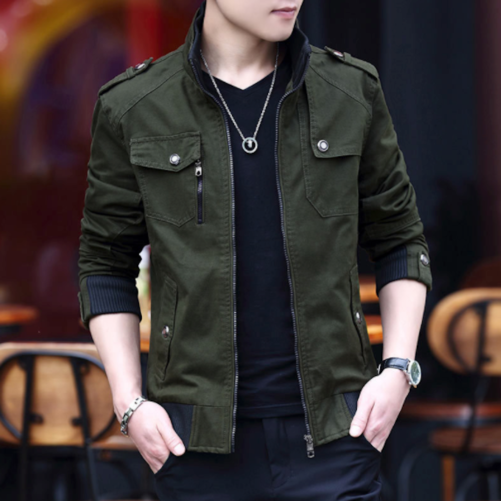 TEEK - Mens Military Style Faux Fur Lining Jacket JACKET TEEK 1TFY