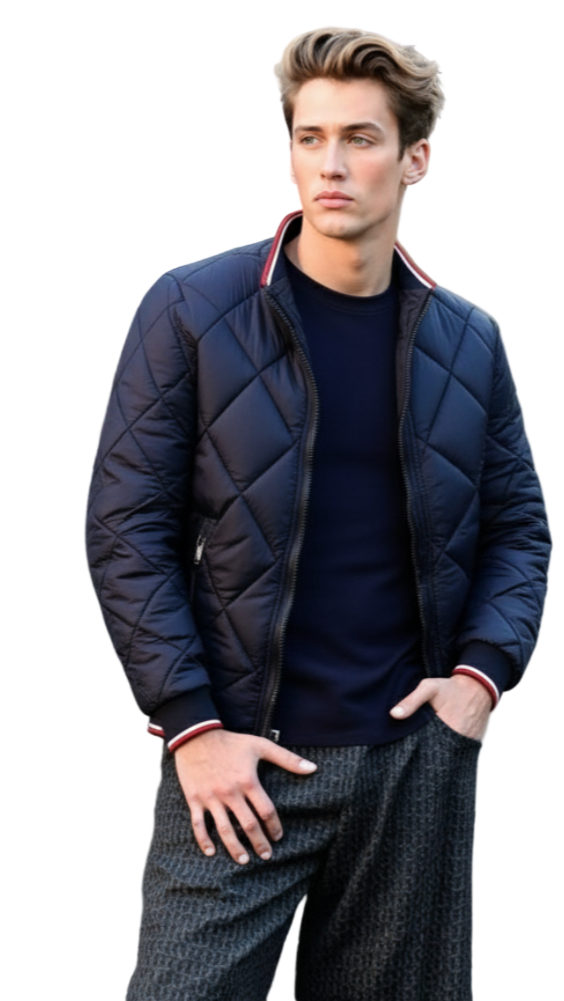 TEEK - Mens Quilted Bomber Jacket JACKET TEEK 1TFY Navy S