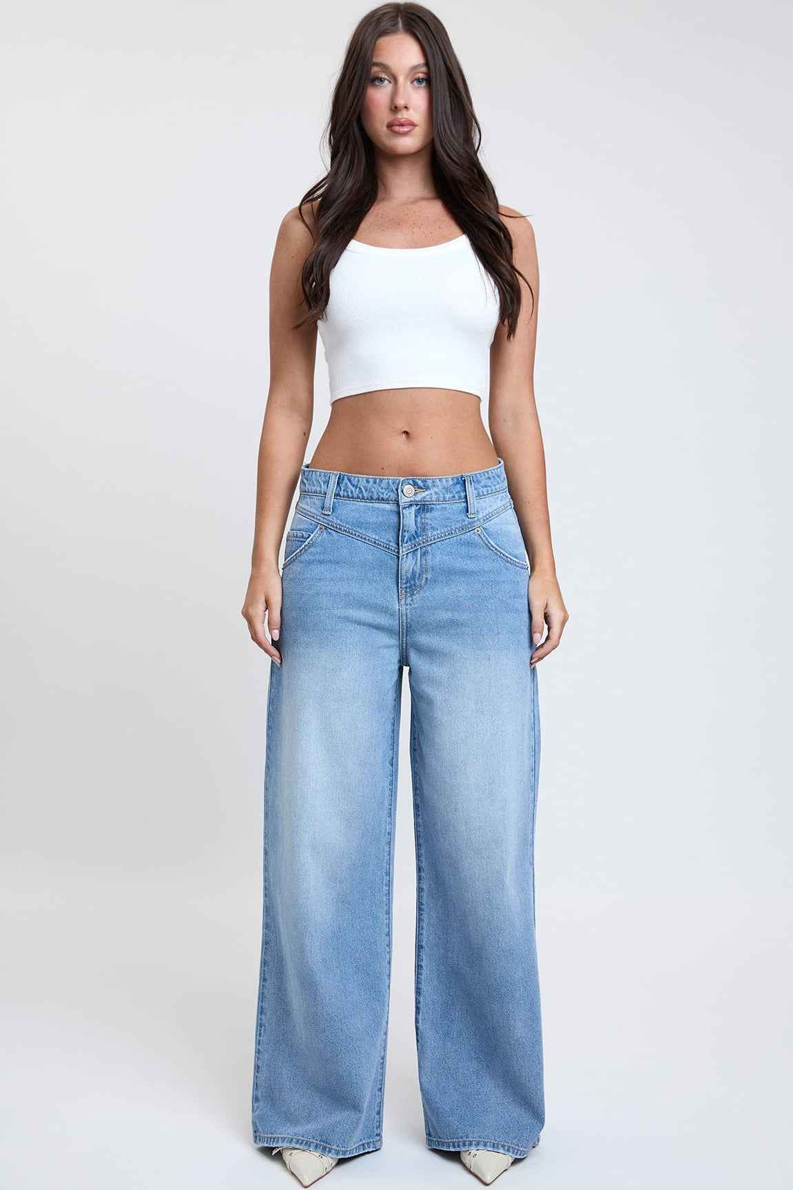 TEEK - Womens Relaxed Extra Baggy Wide Leg Jeans JEANS TEEK YMJ