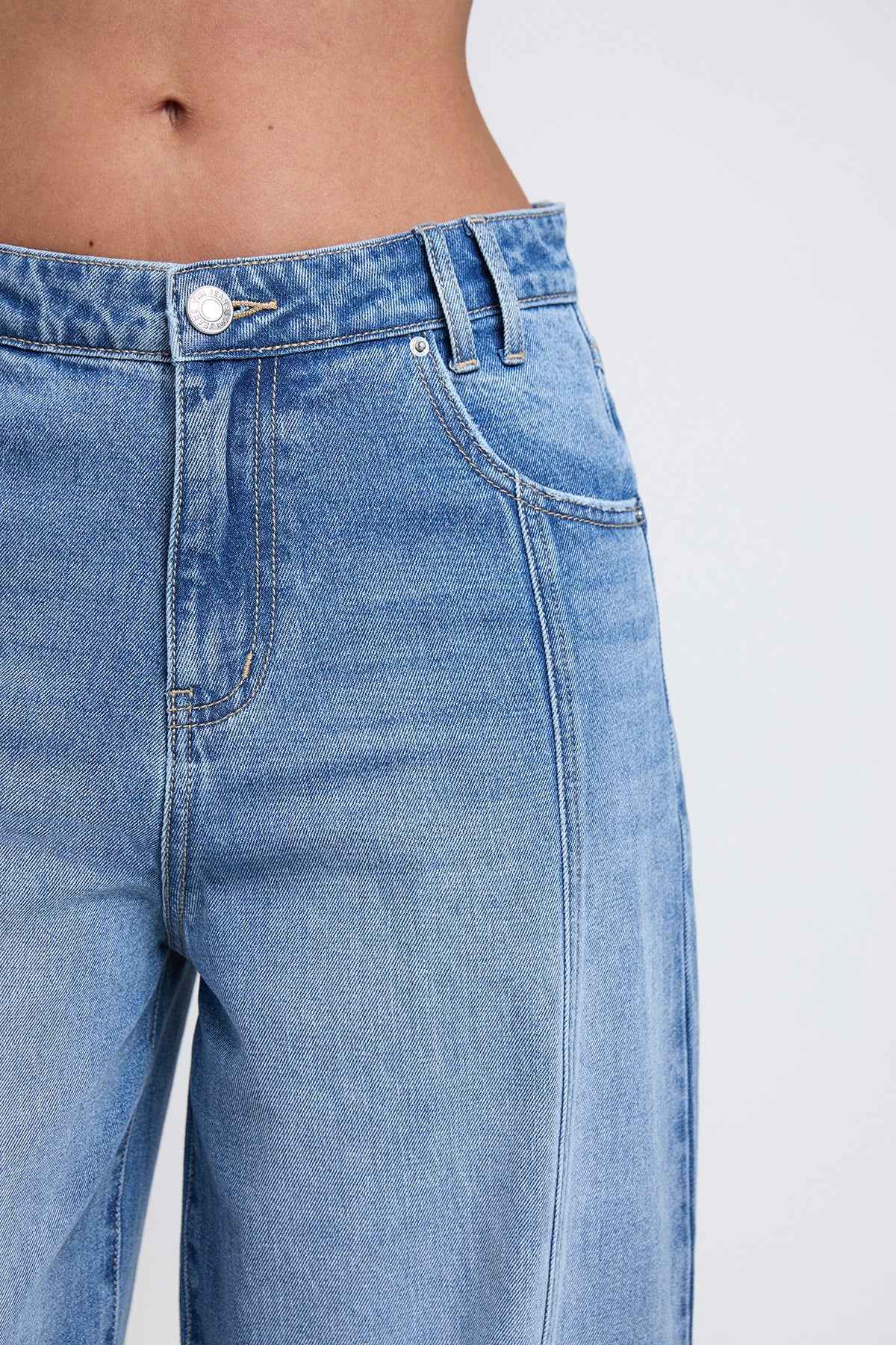 TEEK - Womens Relaxed Extra Baggy Wide Leg Jeans JEANS TEEK YMJ