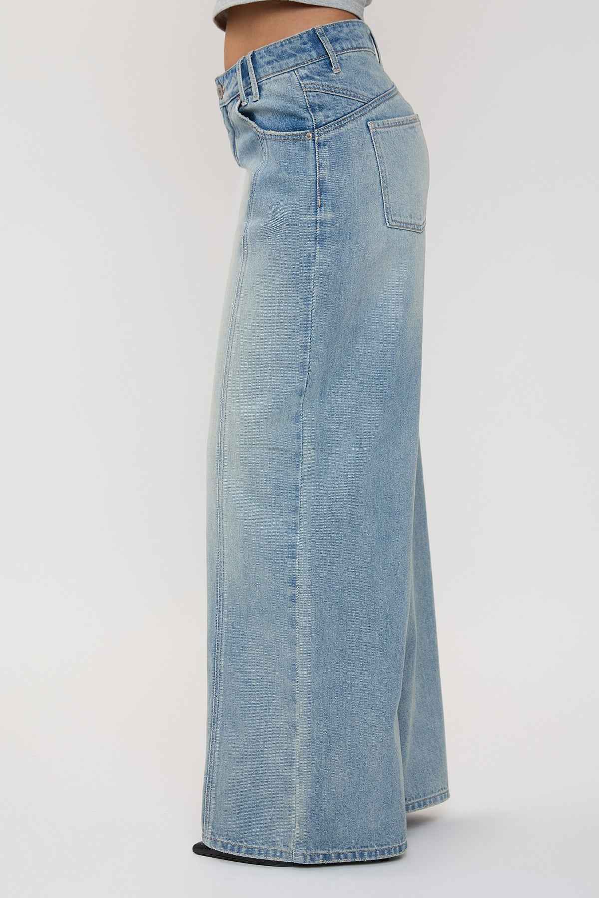 TEEK - Womens Relaxed Extra Baggy Wide Leg Jeans JEANS TEEK YMJ