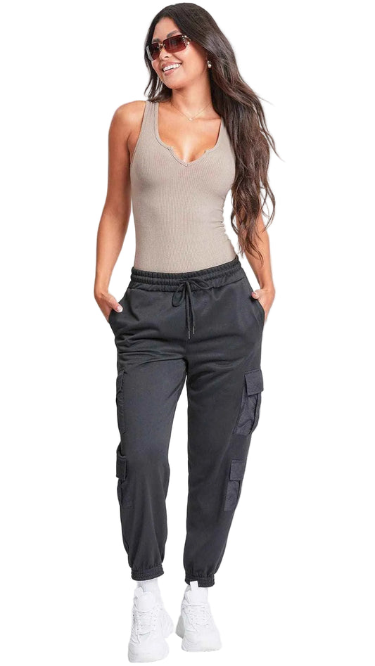Women's Joggers with Nylon Pockets