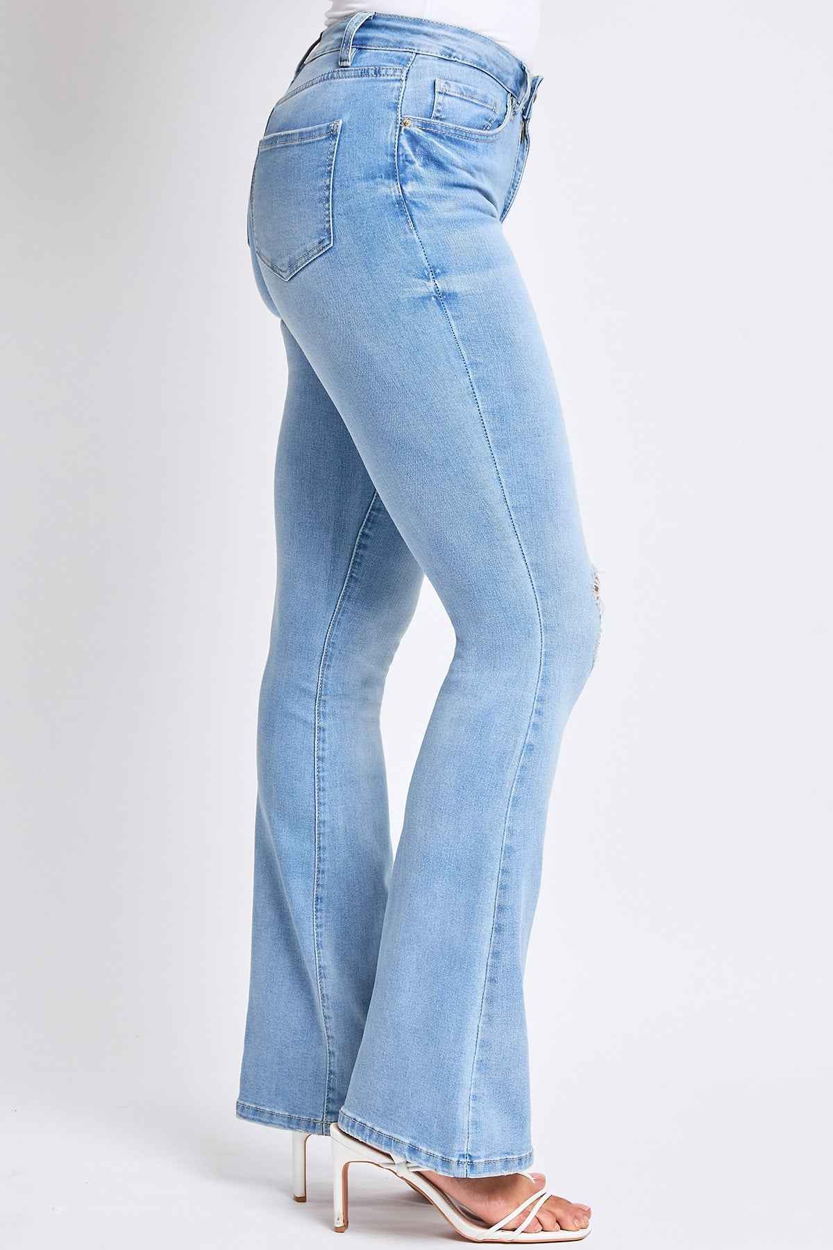 TEEK - Womens Essential Flare Jeans - Long Inseam Pants YMI JEANS