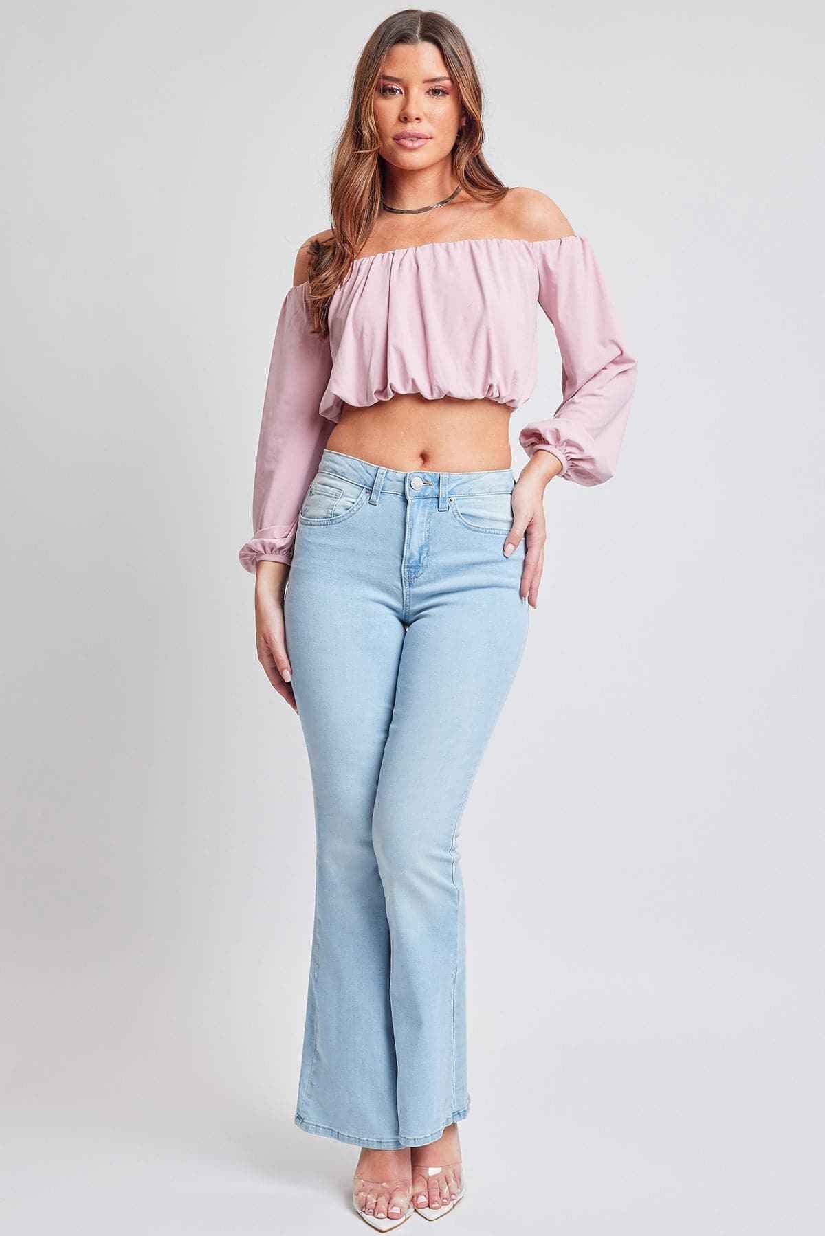 TEEK - Women's Essential Flare Jeans PANTS TEEK YMJ L Light Blue 1 Regular