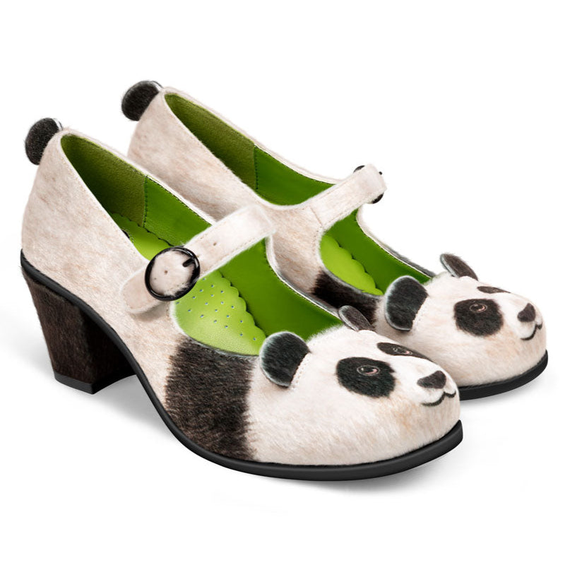 TEEK - Chocolaticas® Mid Heels Panda Mary Jane Pumps SHOES TEEK HCD 35 HCD/ 5 US/ 9.3"