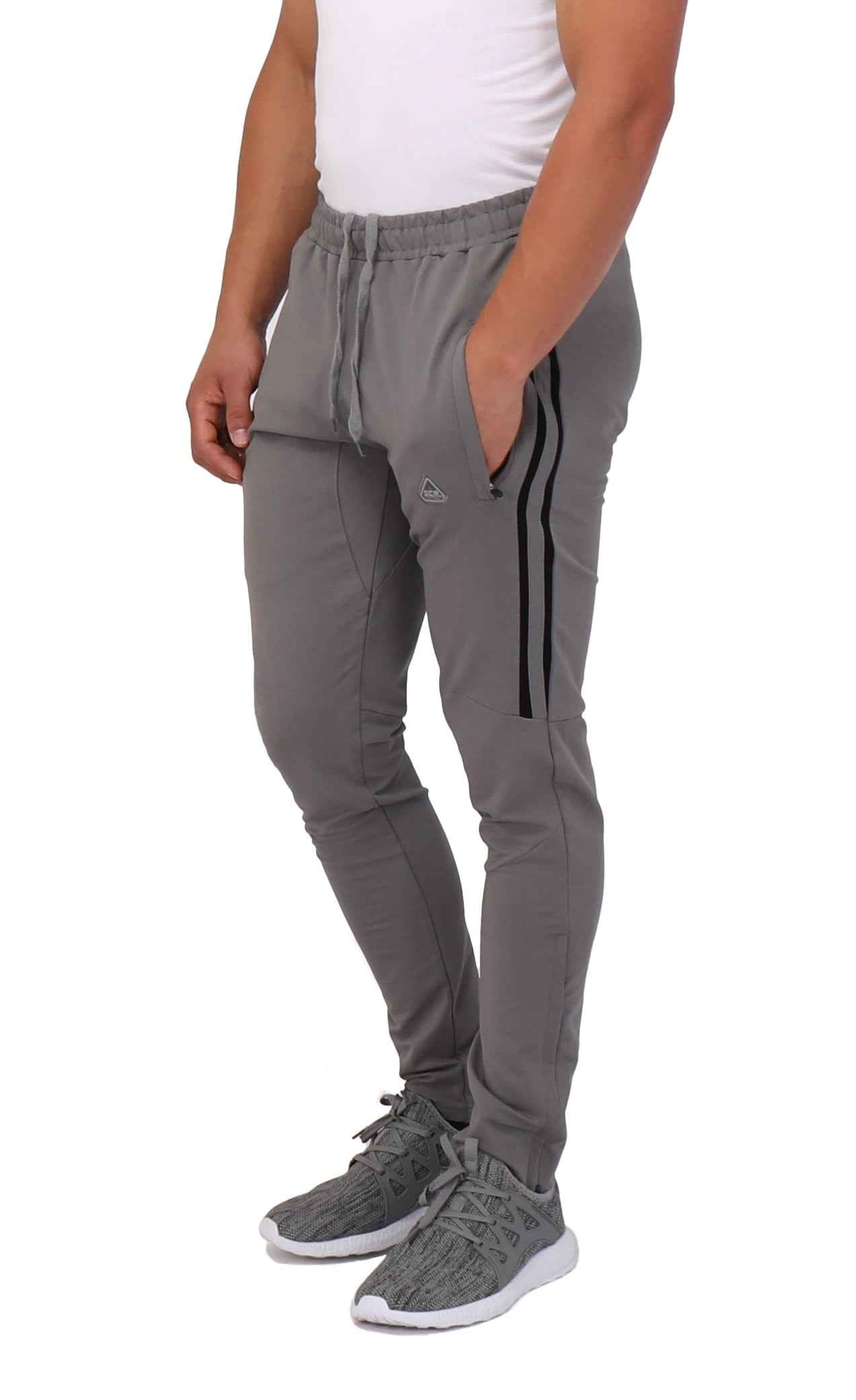 TEEK - Ultimate Flex Jogger Sweatpants - (Tall Fit) PANTS TEEK SCR Small(26-30"Waist) 36 Platinum Grey/Black