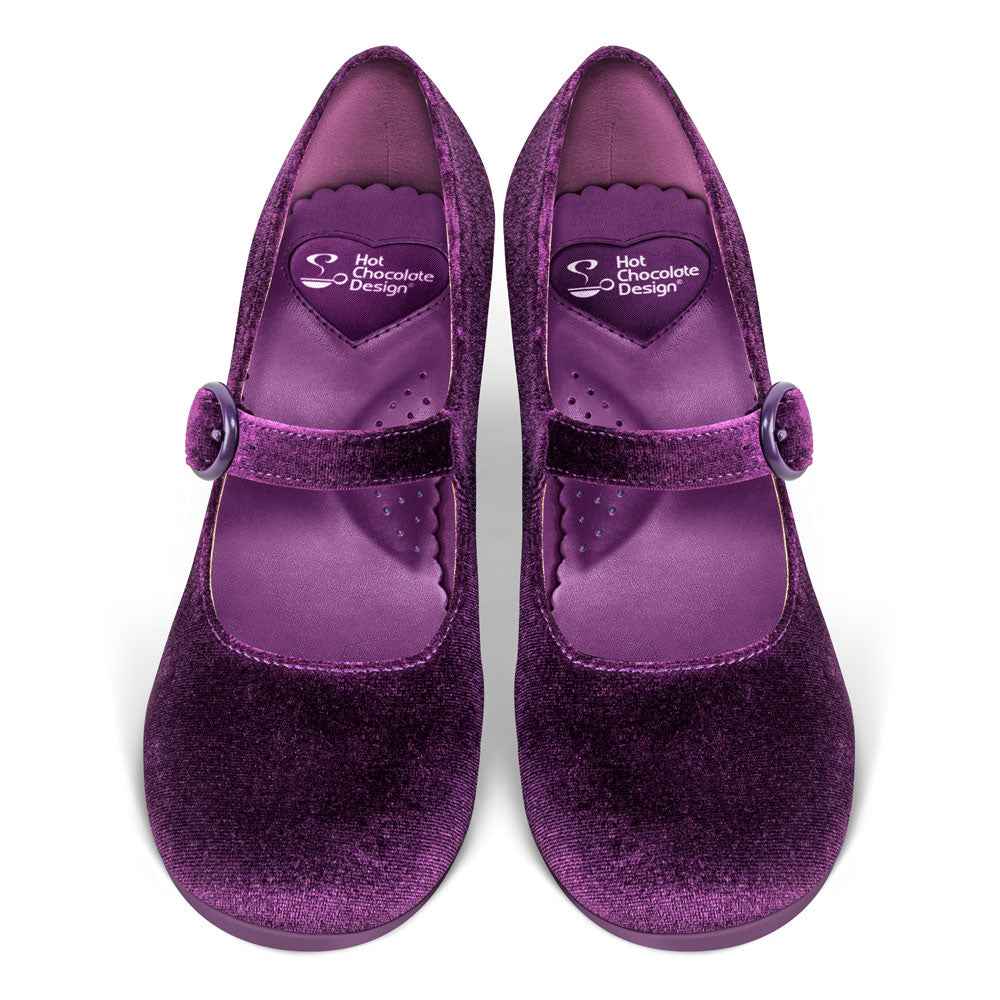 Plum Elixir Women's Mary Jane Mid Heels Mid Heels Hot Chocolate Design