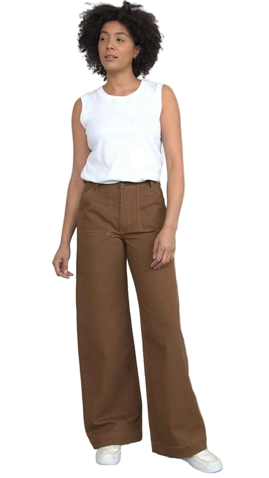 TEEK - Palazzo Pants - Brown PANTS TEEK DDA