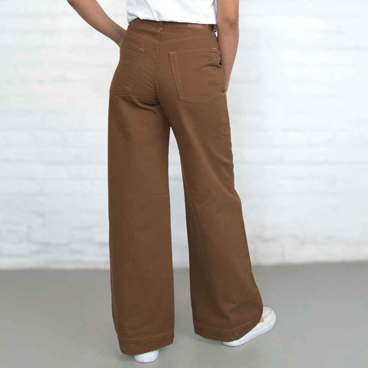 TEEK - Palazzo Pants - Brown PANTS TEEK DDA