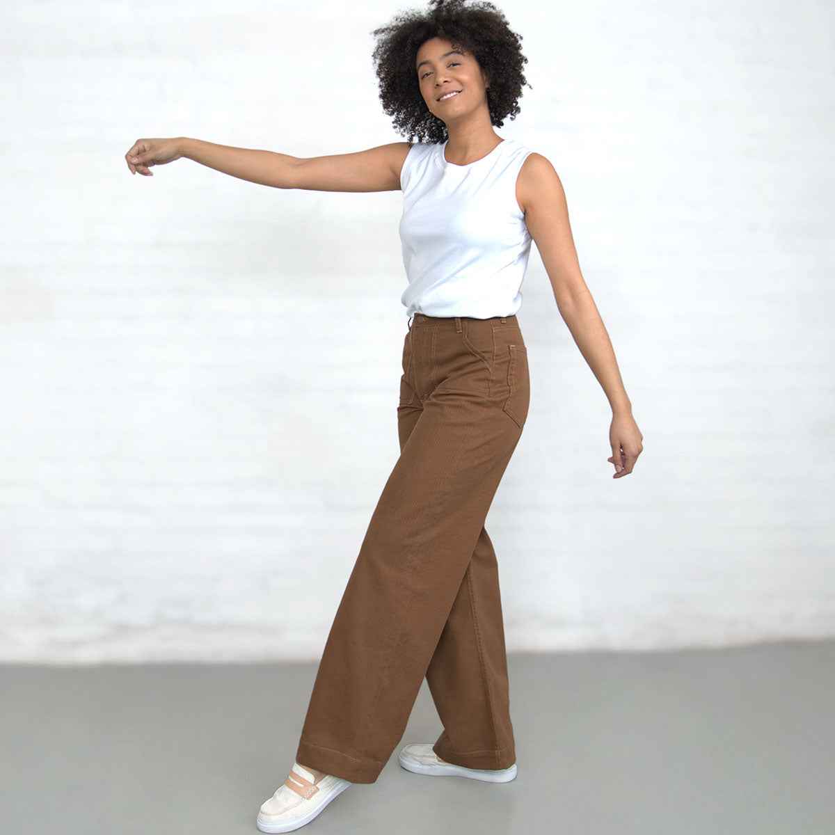 TEEK - Palazzo Pants - Brown PANTS TEEK DDA