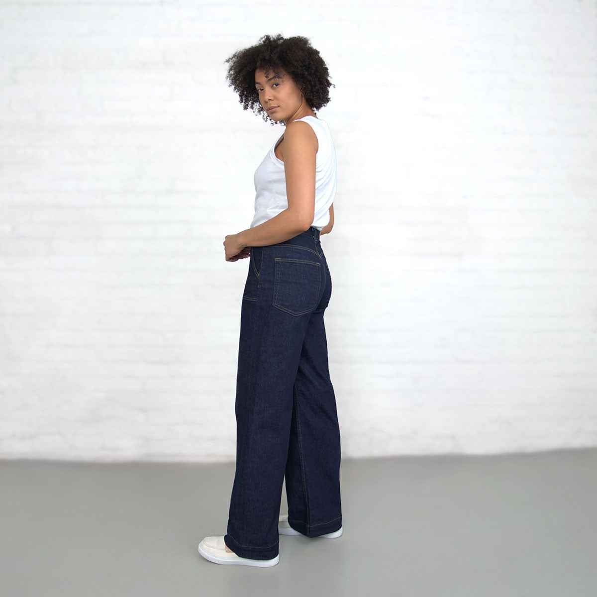 Palazzo - Dark Wash Stretch Jeans Dearborn Denim & Apparel