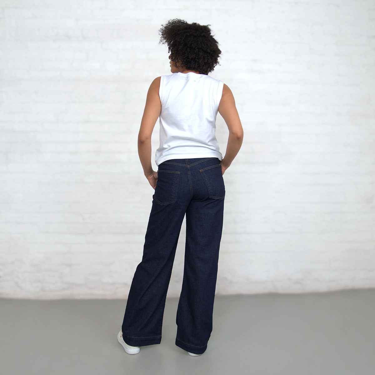 Palazzo - Dark Wash Stretch Jeans Dearborn Denim & Apparel