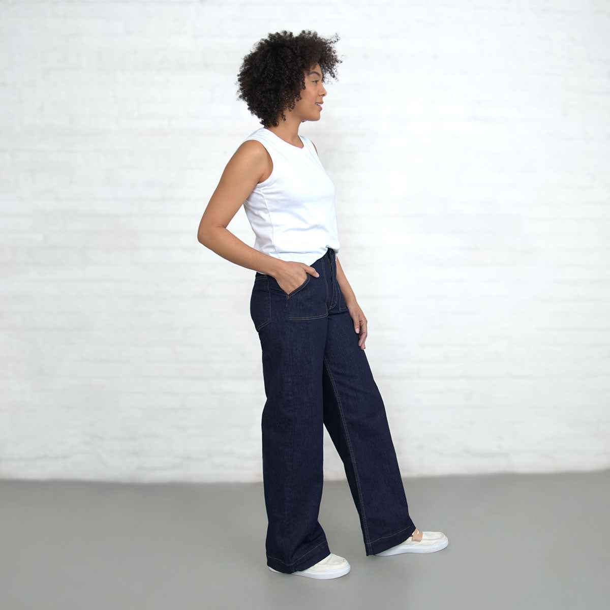 Palazzo - Dark Wash Stretch Jeans Dearborn Denim & Apparel