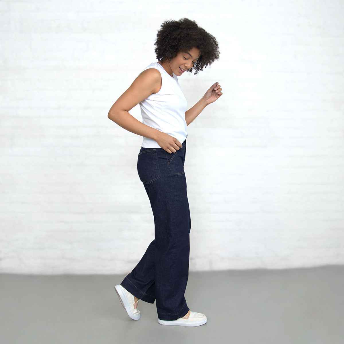 Palazzo - Dark Wash Stretch Jeans Dearborn Denim & Apparel