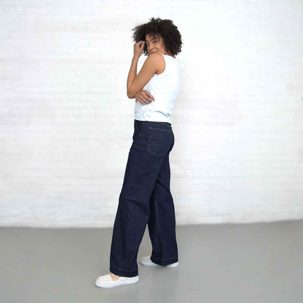 Palazzo - Dark Wash Stretch Jeans Dearborn Denim & Apparel