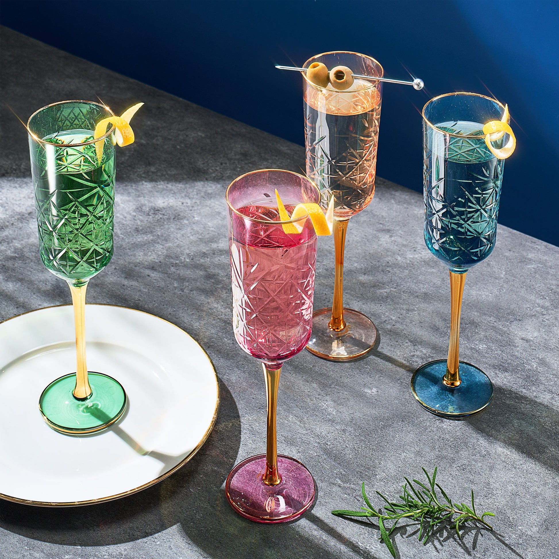 TEEK - Duomo Champagne Flute Glassware Set HOME DECOR TEEK KS