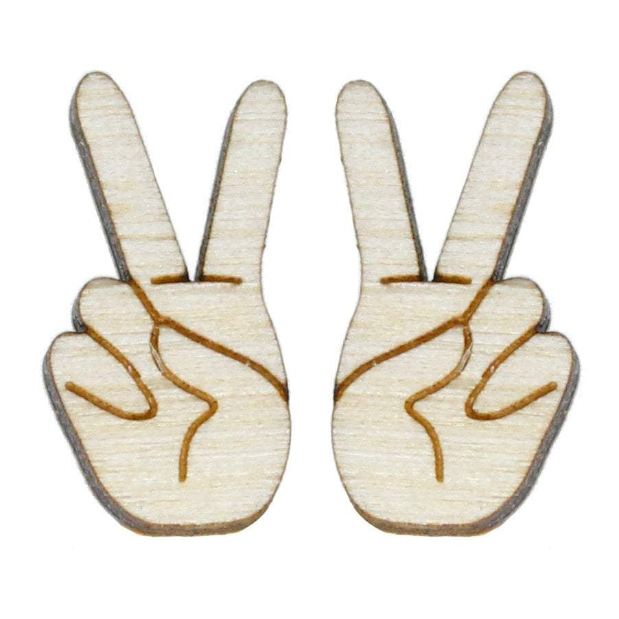 TEEK - Peace Sign Studs JEWELRY TEEK LCM