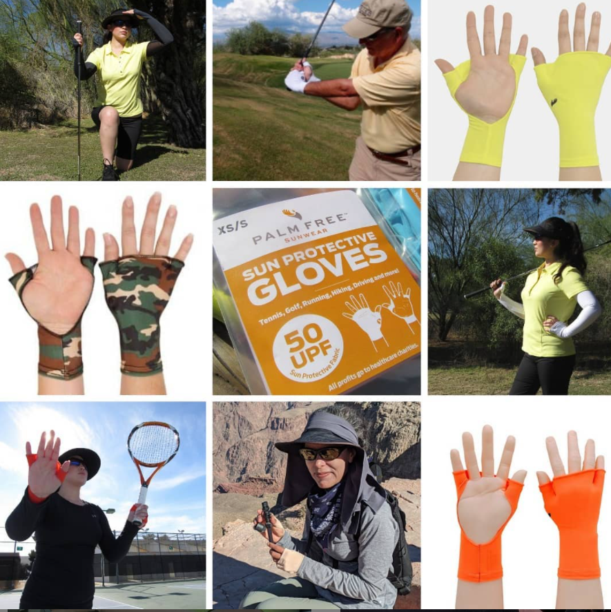 TEEK - PalmFree™ Sun Gloves - White - UPF 50+ GLOVES TEEK PFS