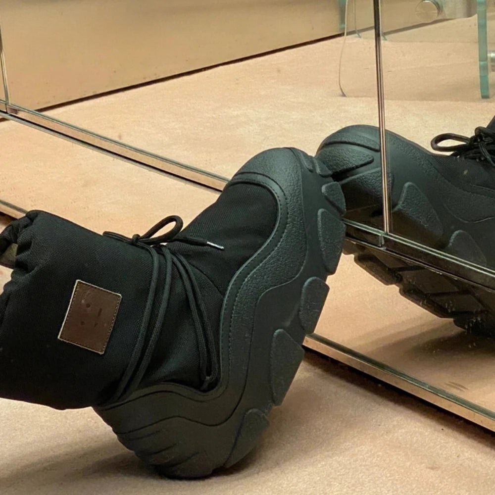 TEEK - Microfiber Leather Fleece Snow Boots SHOES theteekdotcom   