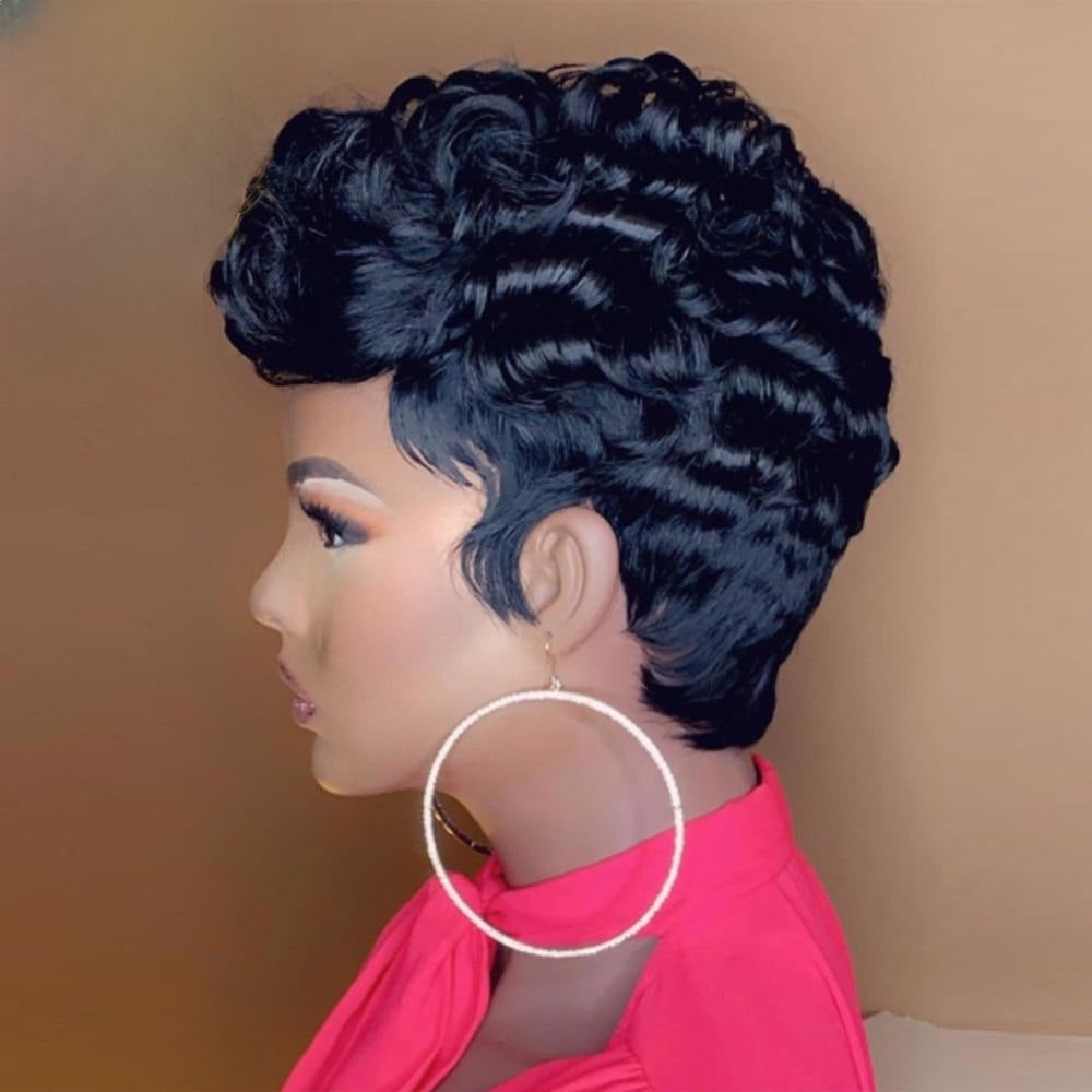 TEEK - Curly Cut Pixie Wig HAIR theteekdotcom 150%  