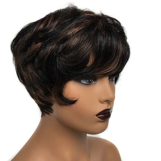 TEEK - Variety Brazilian Pixie Cut Wigs HAIR TEEK H P1B30 6 inches 150%