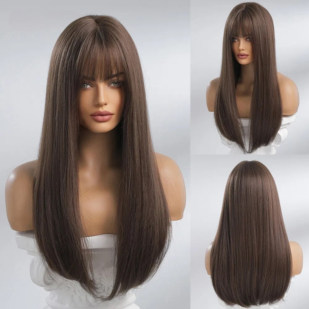 TEEK - Long Bang Someday Synthetic Wigs HAIR theteekdotcom LC8019-1  
