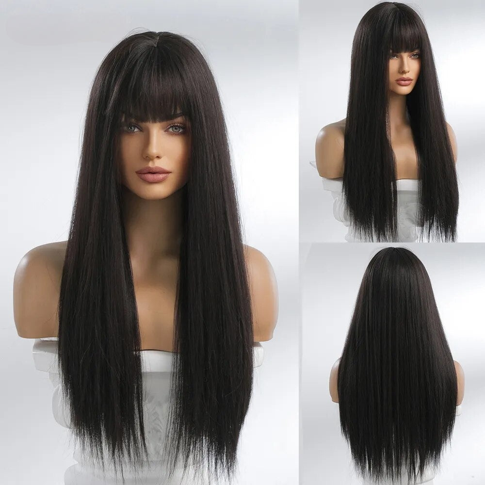 TEEK - Long Bang Someday Synthetic Wigs HAIR theteekdotcom LC8020-1  