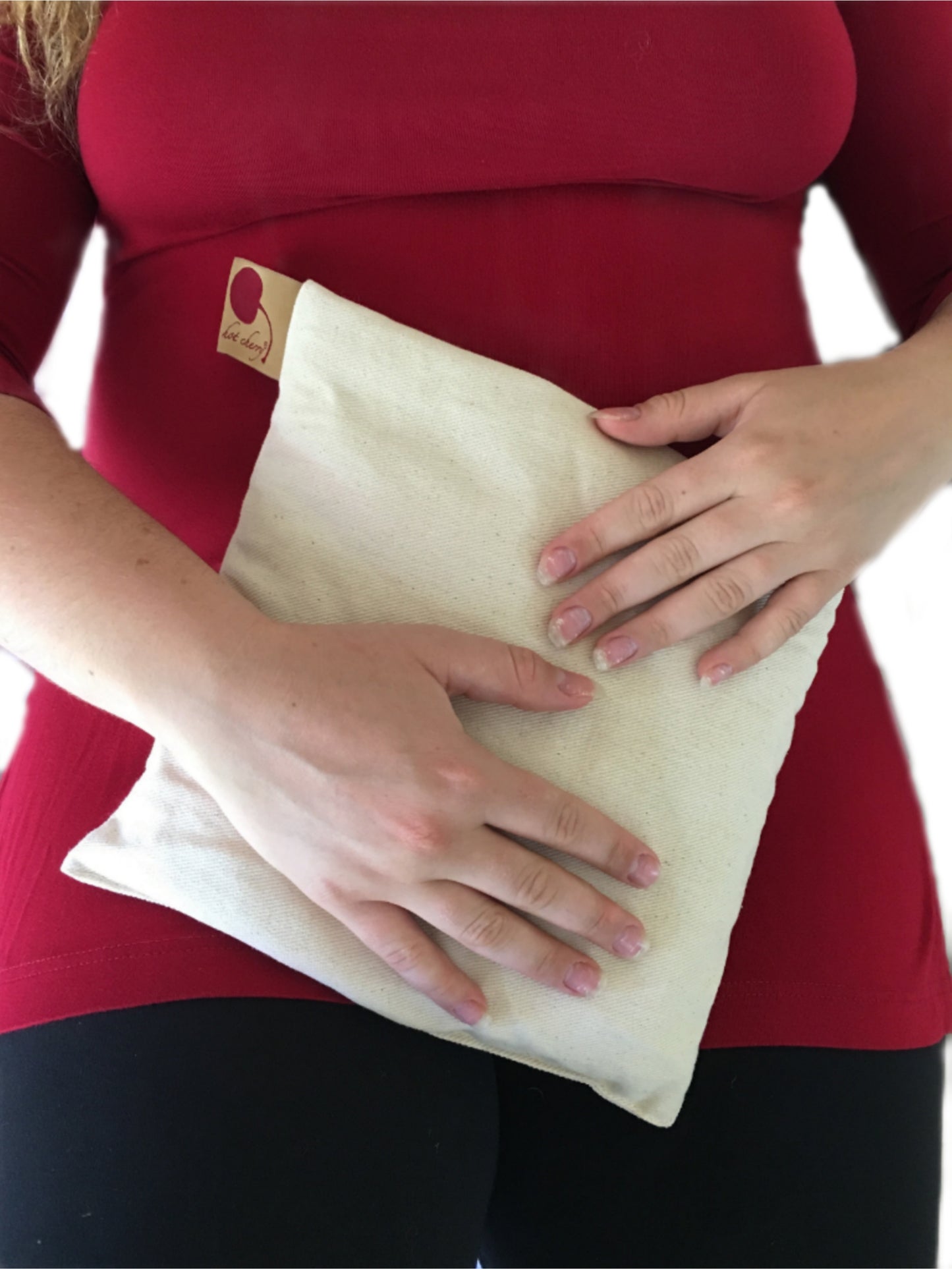 TEEK - Hot Cherry Square Pillow in Natural Denim PILLOW TEEK HCP