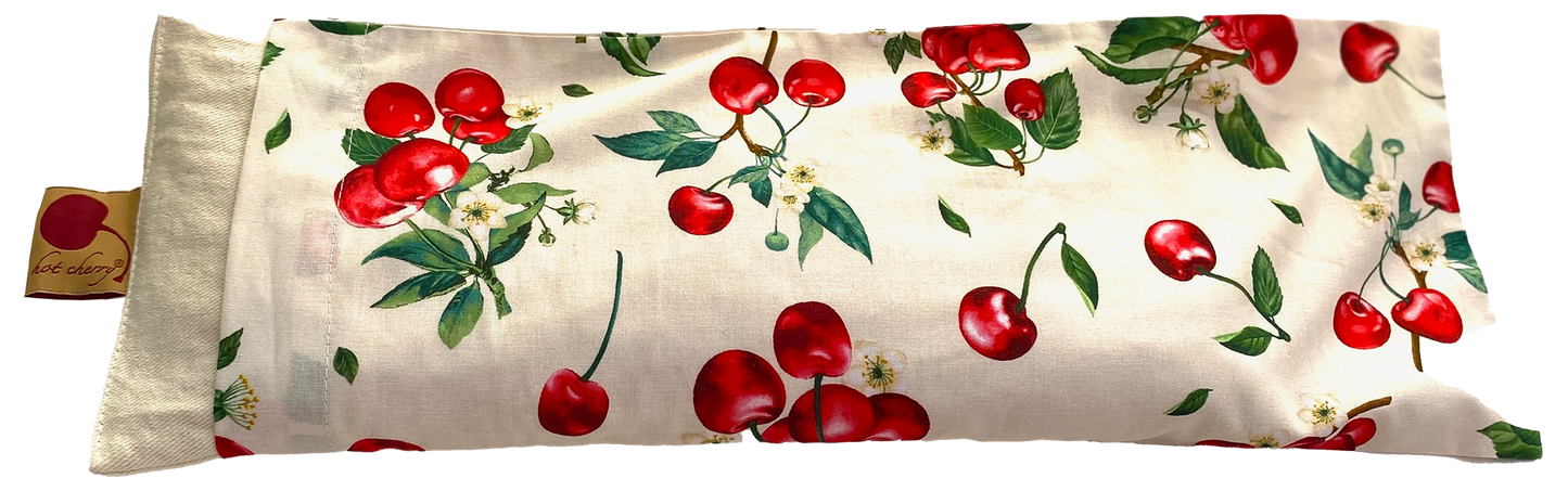 TEEK - Hot Cherry Rectangular/Cervical Neck Pillow Unbleached Pre-Washed Natura Denim Cherry PILLOW TEEK HCP
