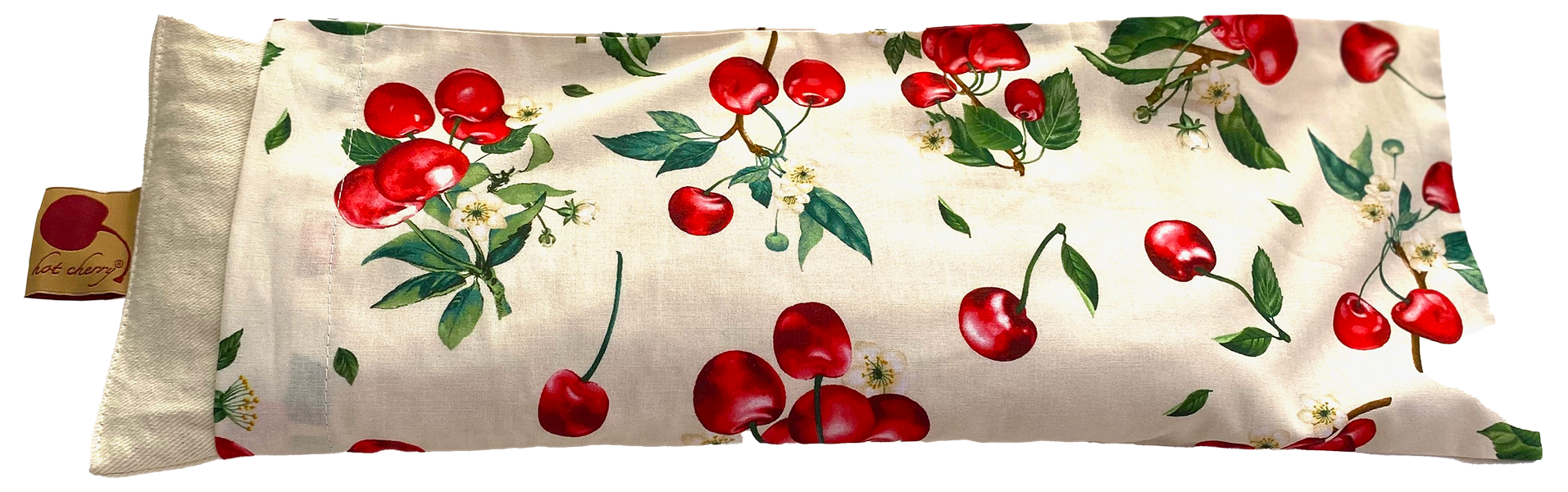 TEEK - Hot Cherry Rectangular/Cervical Neck Pillow Unbleached Pre-Washed Natura Denim Cherry PILLOW TEEK HCP