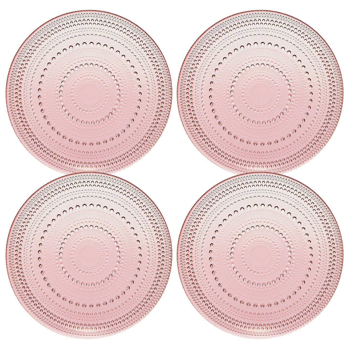 TEEK - Blush Glass Plate Set HOME DECOR TEEK KS