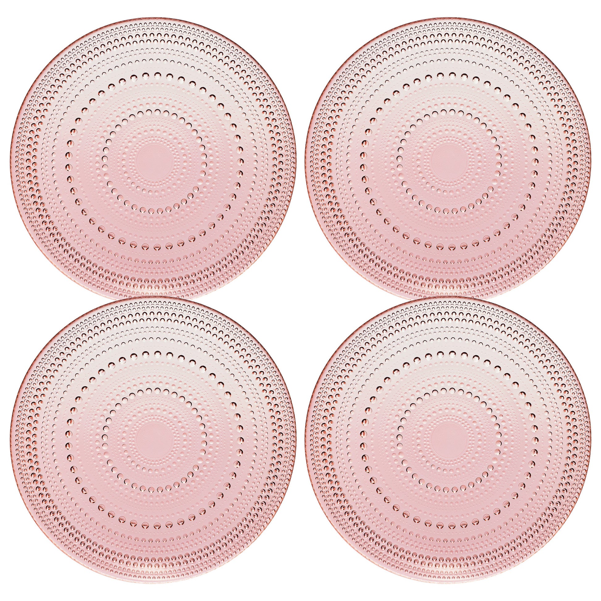 TEEK - Blush Glass Plate Set HOME DECOR TEEK KS