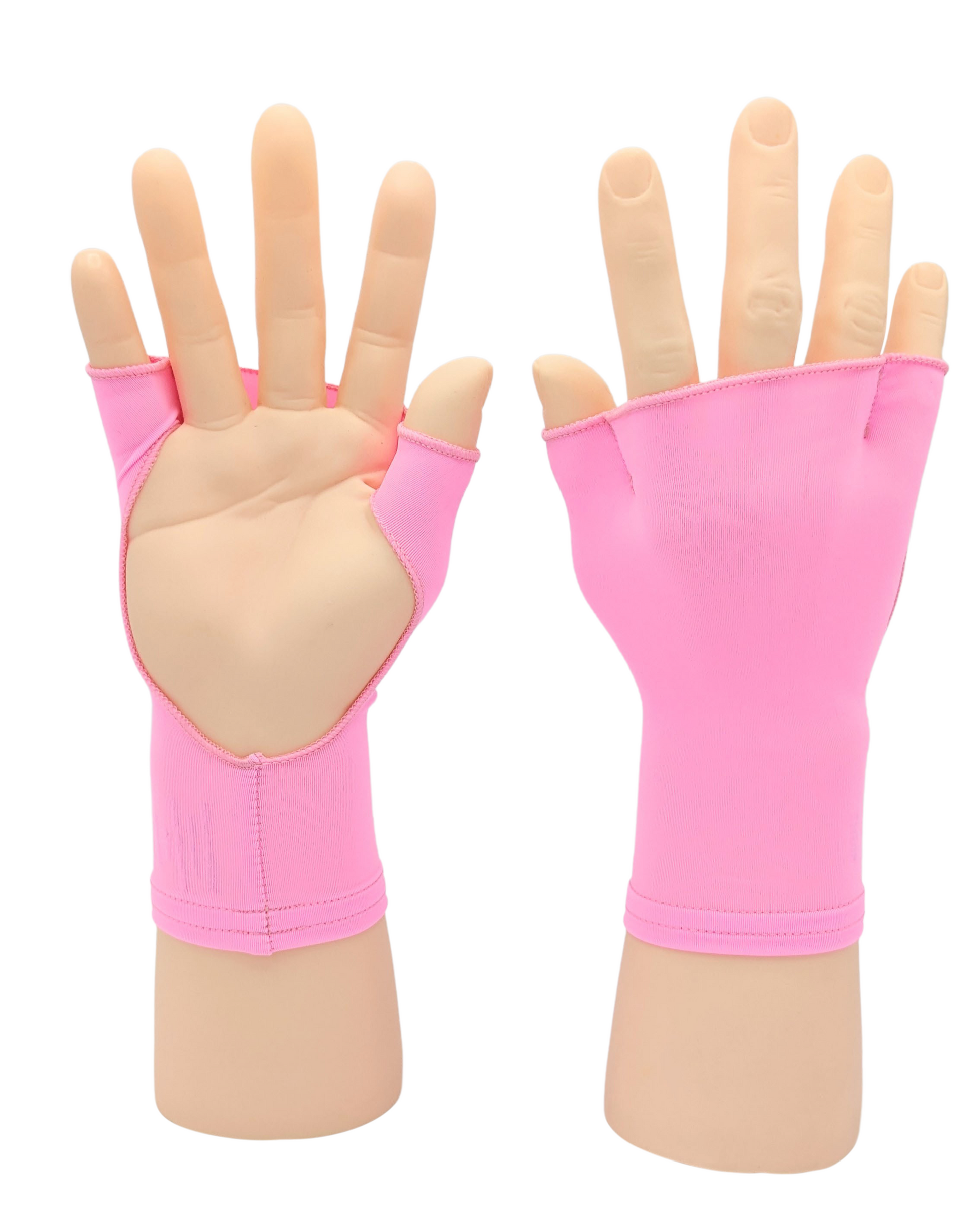 TEEK - PalmFree™ Sun Gloves - Pink Splash - UPF 50+ GLOVES TEEK PFS M/L (1) Left (1) Right