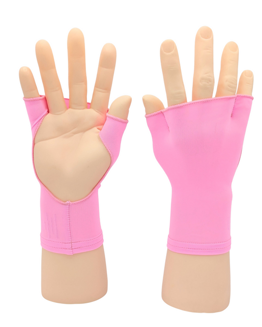 TEEK - PalmFree™ Sun Gloves - Pink Splash - UPF 50+ GLOVES TEEK PFS M/L (1) Left (1) Right