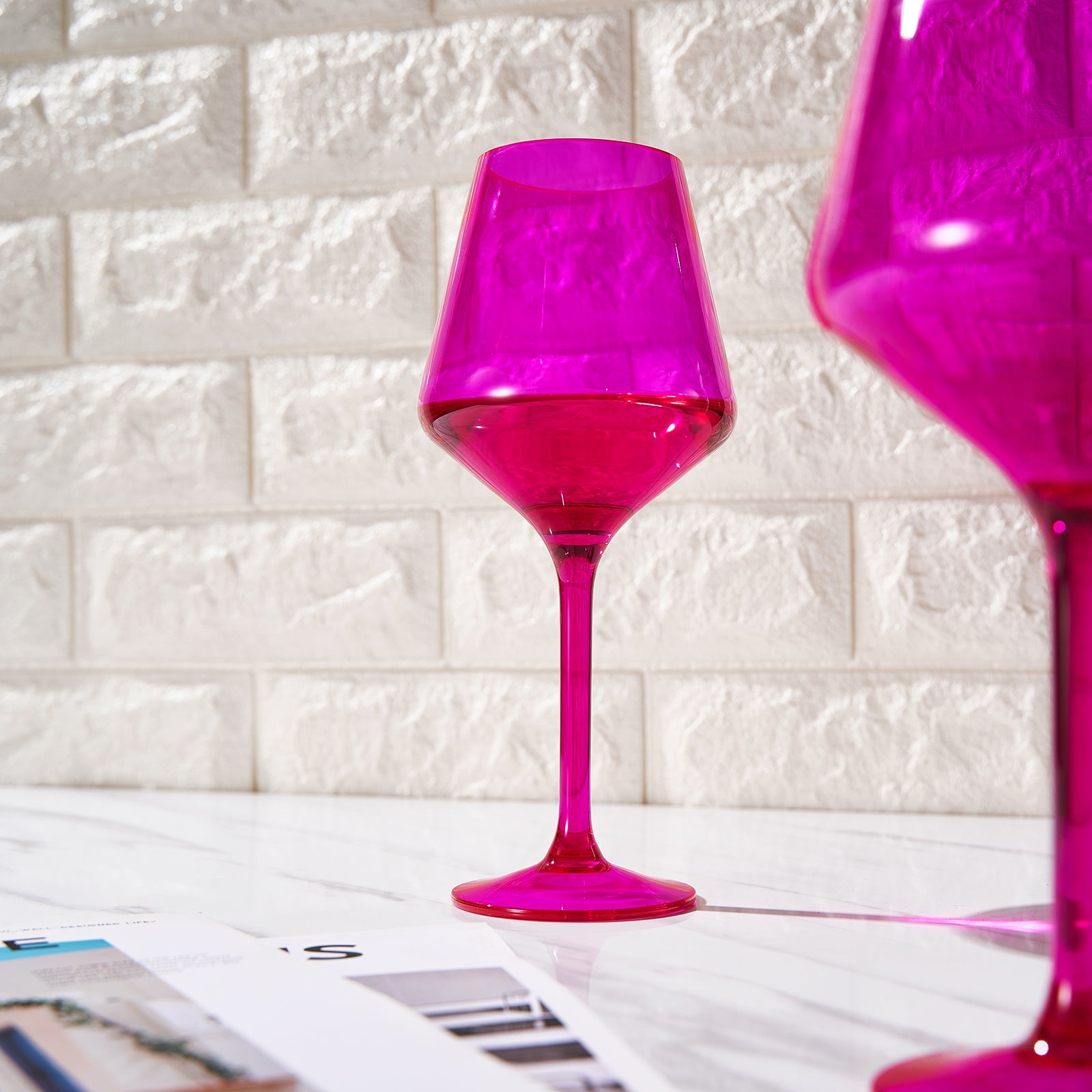 TEEK - Valencia Acrylic Stemmed Wine Glassware Set HOME DECOR TEEK KS