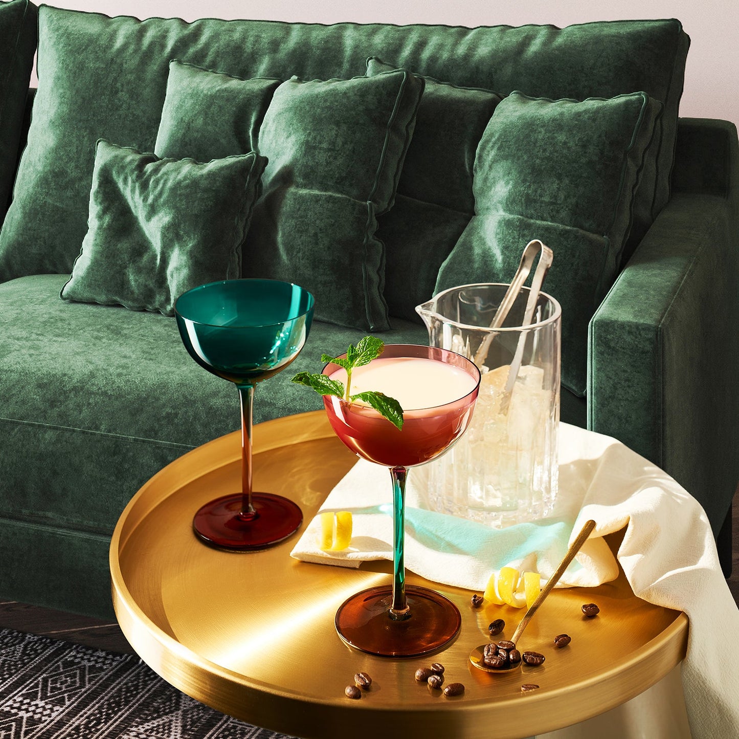 TEEK - Venice Two-Toned Champagne Cocktail Glassware Set HOME DECOR TEEK KS