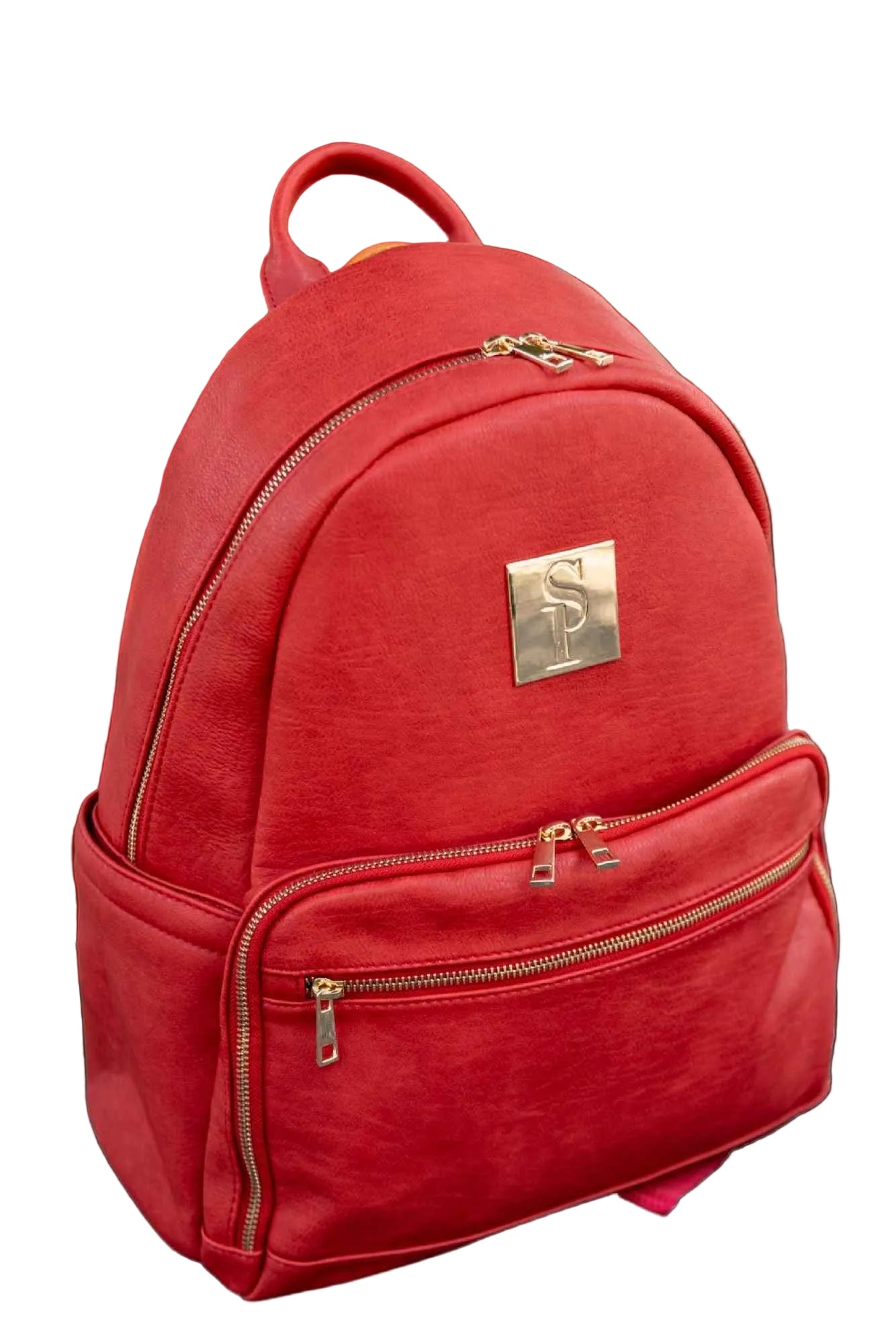 TEEK - Red Leather Carrier Backpack BAG TEEK SP