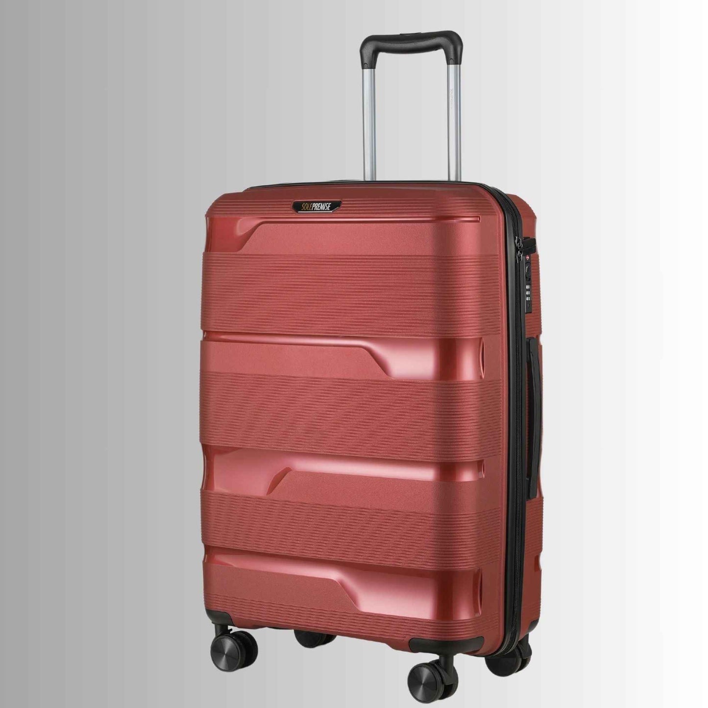 TEEK - Red Hardcase Roller Luggage Set (28', 24' and 20') SET TEEK SP