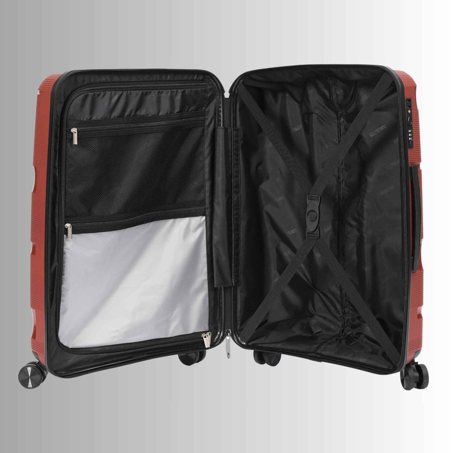 TEEK - 28-inch Red Hardcase Roller Luggage BAG TEEK SP