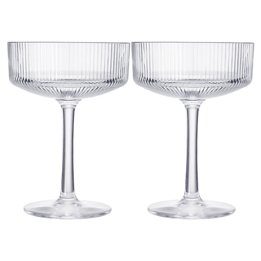 TEEK - Barcelona Acrylic Champagne Coupe Cocktail Glassware Set HOME DECOR TEEK KS