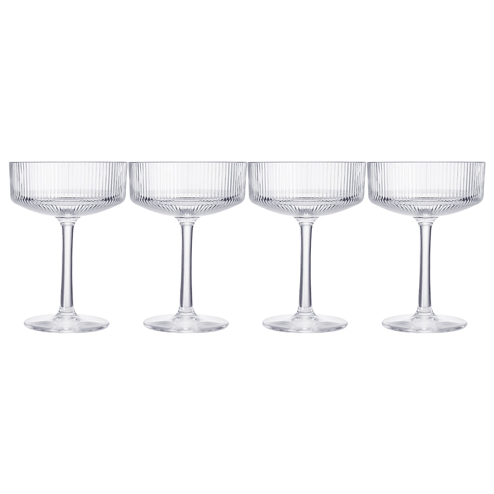 TEEK - Barcelona Acrylic Champagne Coupe Cocktail Glassware Set HOME DECOR TEEK KS