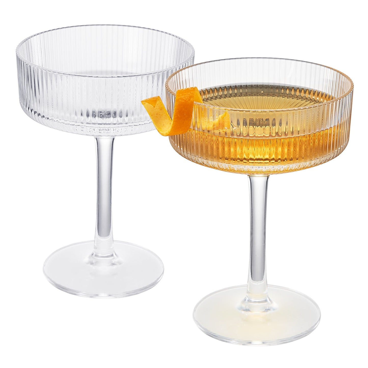 TEEK - Barcelona Acrylic Champagne Coupe Cocktail Glassware Set HOME DECOR TEEK KS